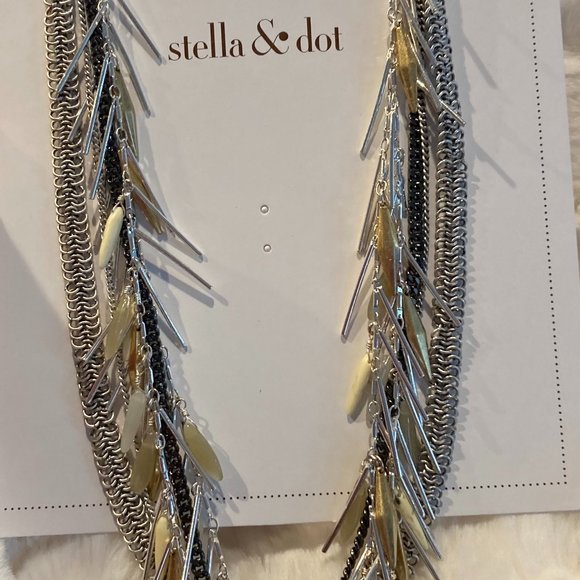 Stella & Dot Freya Fringe Necklace 4 in 1 - Picture 3 of 3